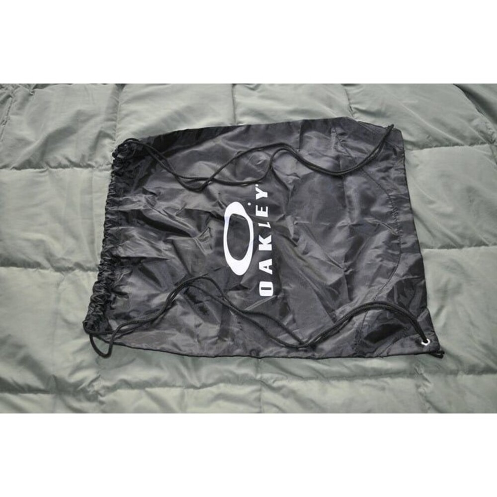 Oakley Drawstring Gym Tote Black Bag - LARGE Size 19" x 17" - CLEAN EUC